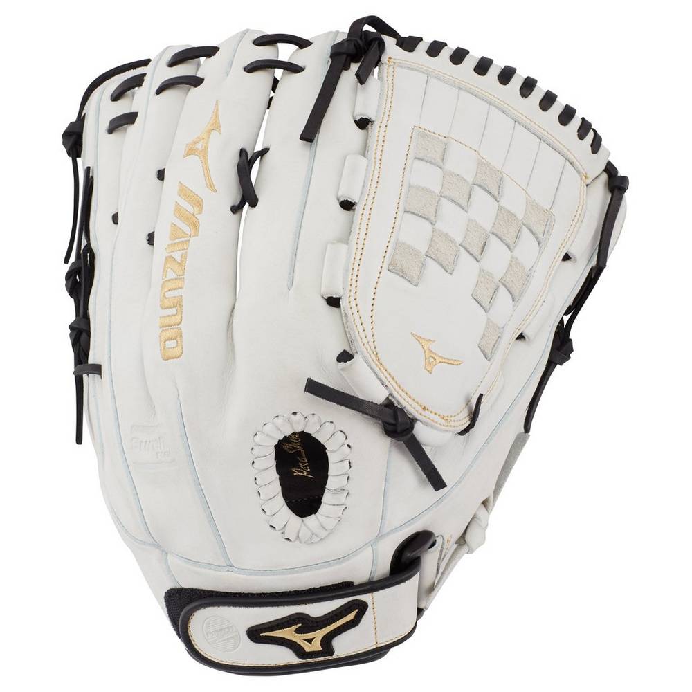 Guantes Mizuno MVP Prime Fastpitch 13" Mujer Blancas/Negras España NSQK-94157